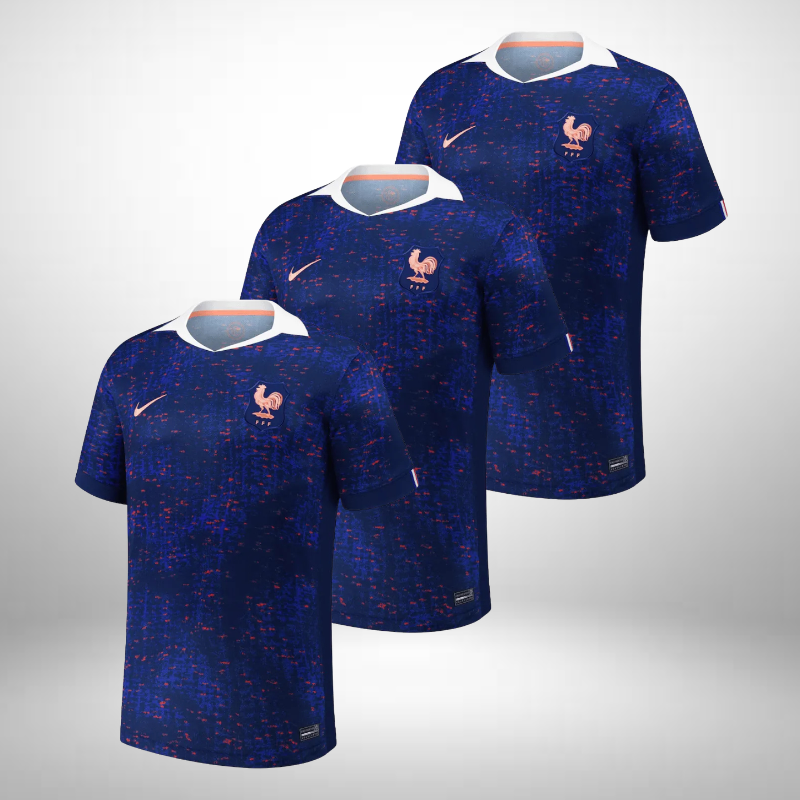 Lot de 3 Maillots France 2025/26 Domicile Officiel