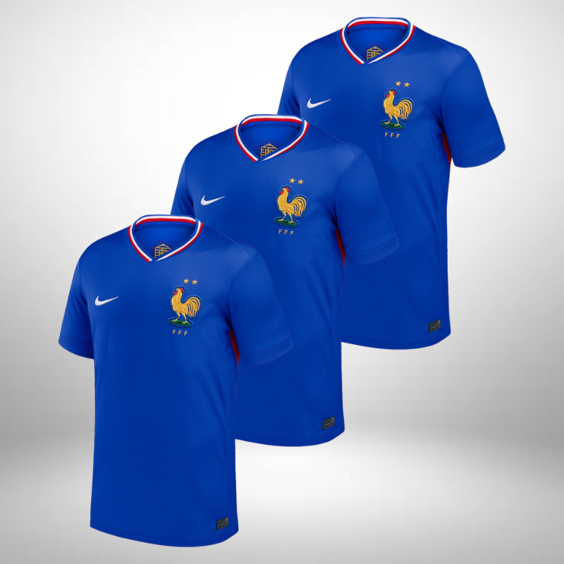 Lot de 3 Maillots France 2024/25 Domicile Officiel